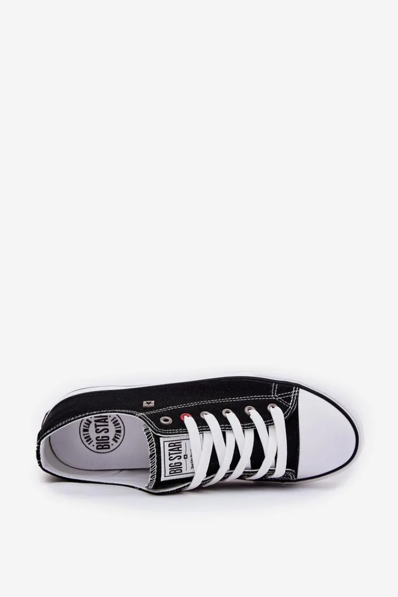 Trampki Męskie Big Star|Trampki Niskie>Big Star Shoes Trampki Męskie Big Star NN174300 HI-POLY SYSTEM Czarne Czarny