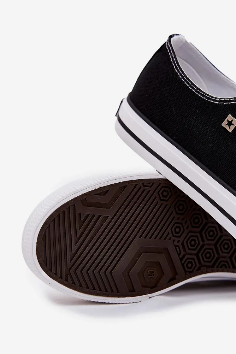 Trampki Męskie Big Star|Trampki Niskie>Big Star Shoes Trampki Męskie Big Star NN174300 HI-POLY SYSTEM Czarne Czarny