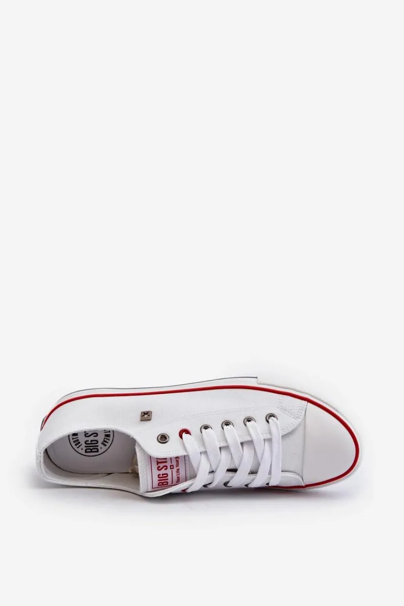 Trampki Męskie Big Star|Trampki Niskie>Big Star Shoes Trampki Męskie Big Star NN174301 HI-POLY SYSTEM Białe Biały