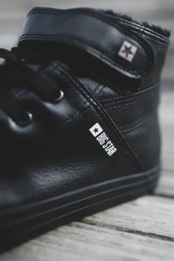 Discount Trampki Męskie Big Star Ocieplane Czarne Y174020FW Męskie Trampki Męskie Big Star|Trampki Wysokie