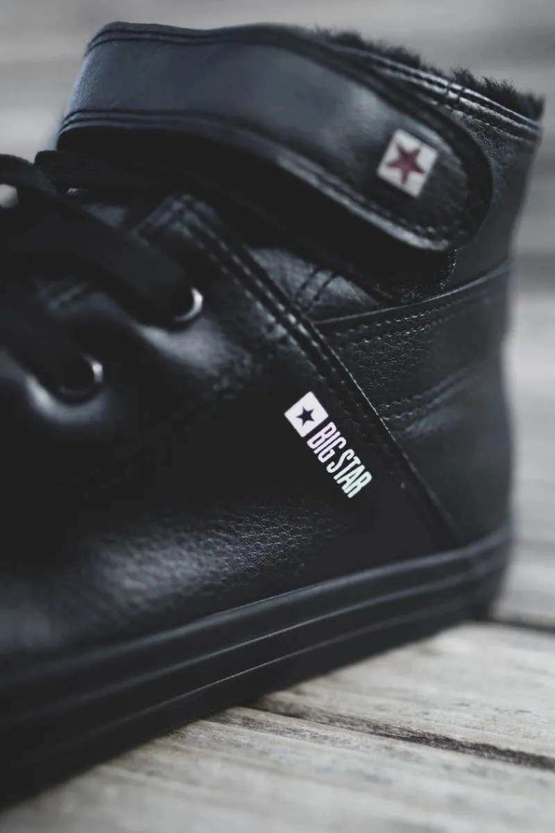 Discount Trampki Męskie Big Star Ocieplane Czarne Y174020FW Męskie Trampki Męskie Big Star|Trampki Wysokie