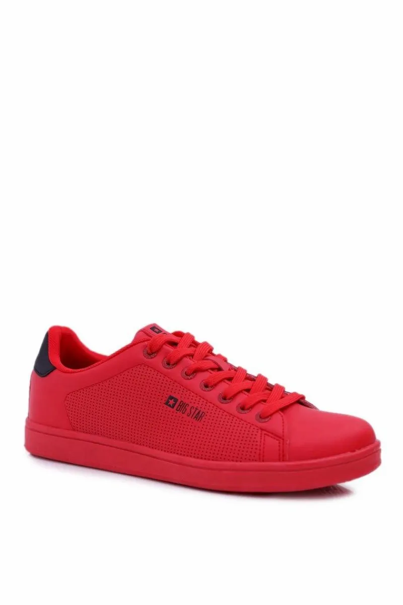 Best Big Star Shoes Trampki Męskie Big Star Sportowe Czerwone DD174390