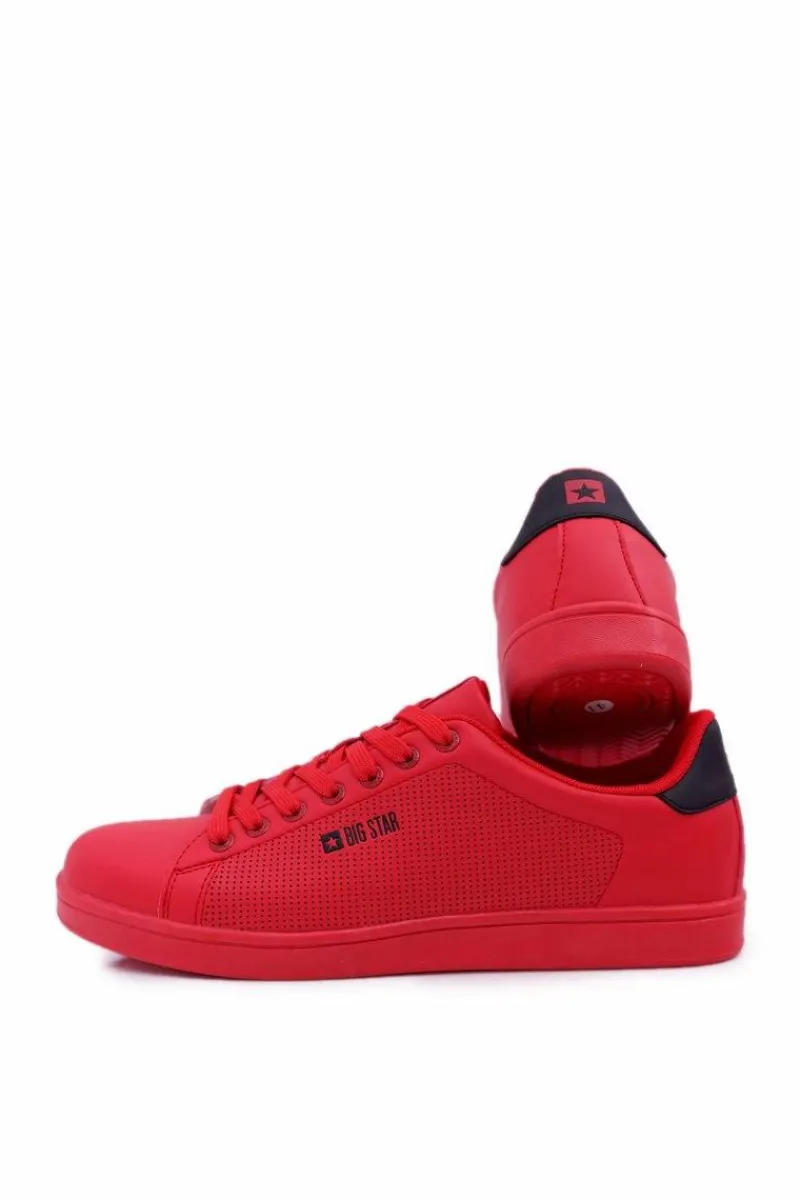 Best Big Star Shoes Trampki Męskie Big Star Sportowe Czerwone DD174390