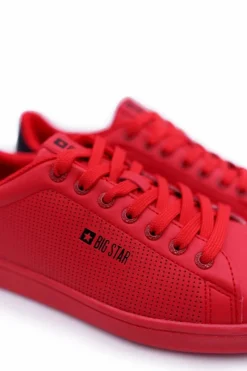 Best Big Star Shoes Trampki Męskie Big Star Sportowe Czerwone DD174390