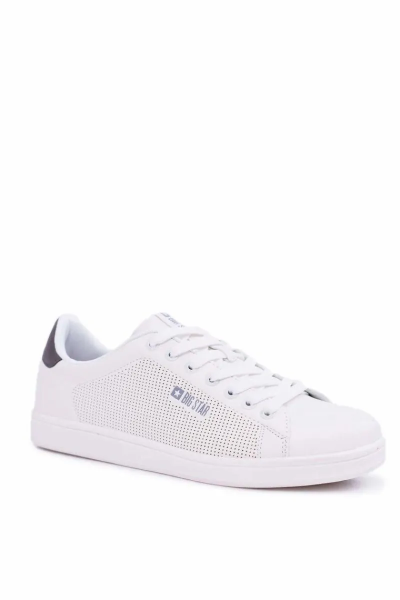 Sale Trampki Męskie Big Star Sportowe Białe DD174392 Męskie Trampki Męskie Big Star|Trampki Niskie