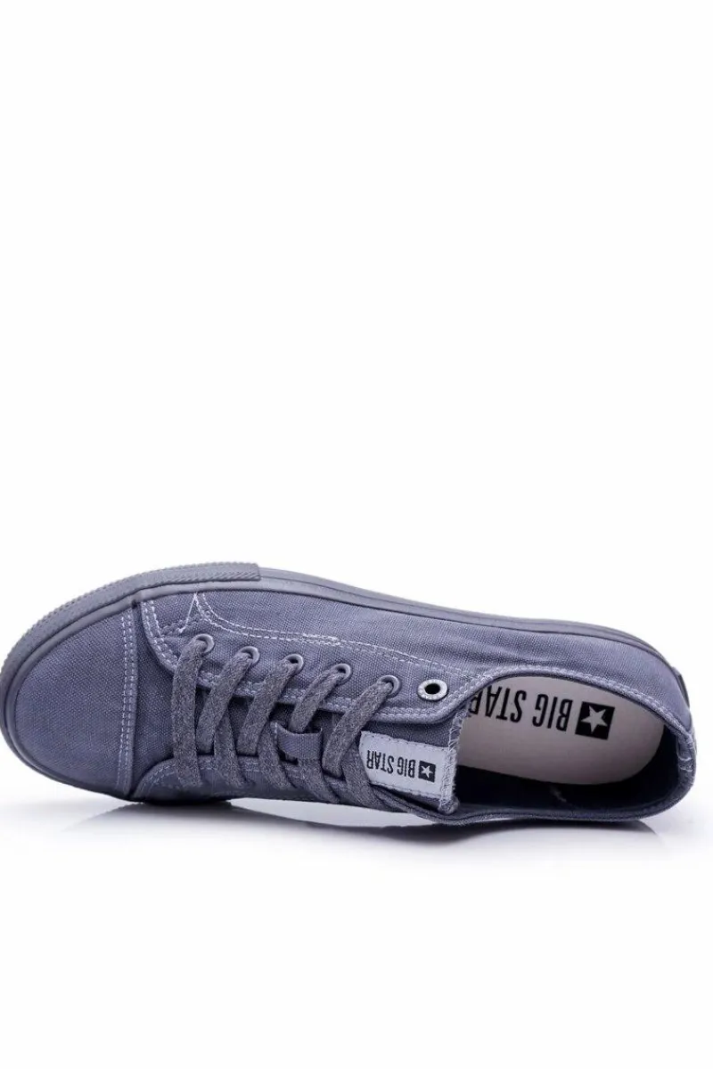 Clearance Trampki Męskie Big Star Szare FF174335 Męskie Trampki Męskie Big Star|Trampki Niskie