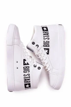 Sale Trampki Męskie Big Star Wysokie Białe EE174340 Męskie Trampki Męskie Big Star|Trampki Wysokie