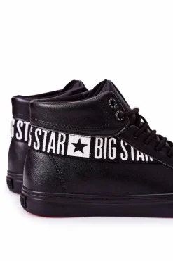 Hot Trampki Męskie Big Star Wysokie Czarne EE174339 Męskie Trampki Męskie Big Star|Trampki Wysokie