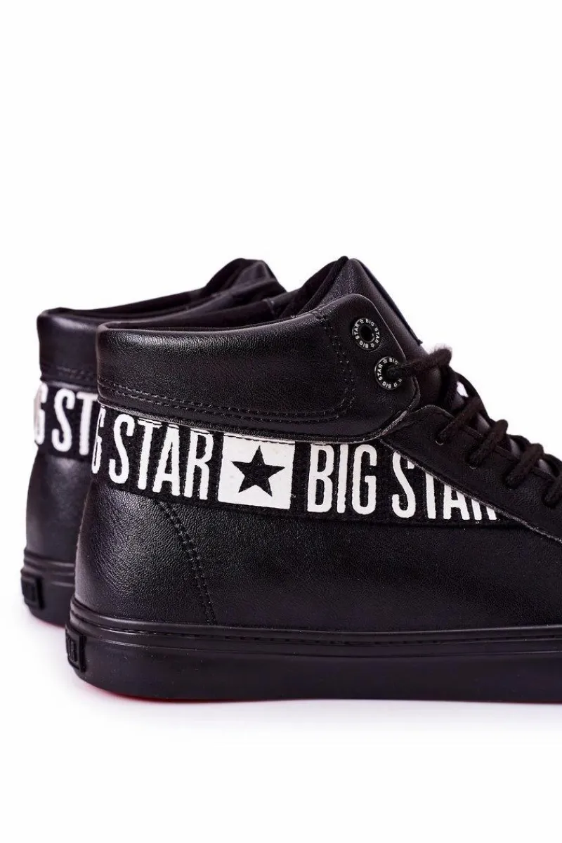 Hot Trampki Męskie Big Star Wysokie Czarne EE174339 Męskie Trampki Męskie Big Star|Trampki Wysokie