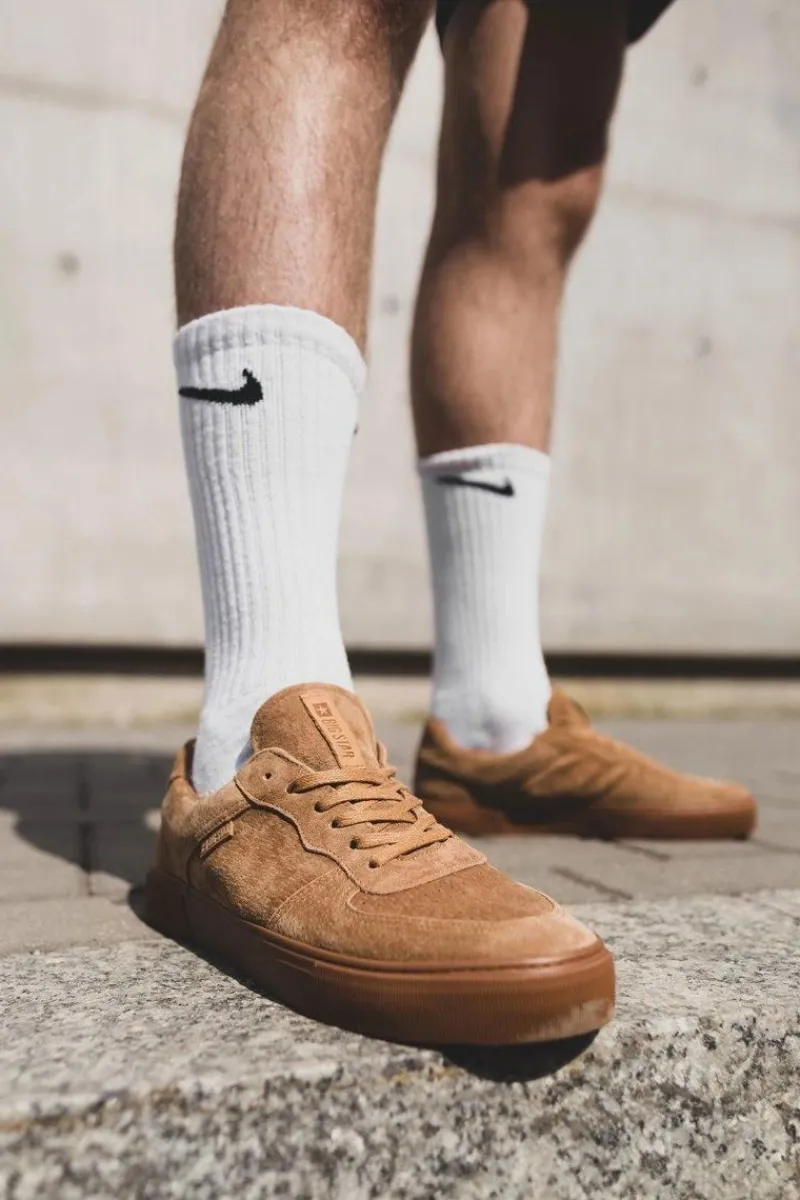 Best Big Star Shoes Trampki Męskie Big Star Zamszowe Beżowe EE174361