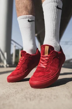 Trampki Męskie Big Star|Trampki Niskie>Big Star Shoes Trampki Męskie Big Star Zamszowe Czerwone EE174364