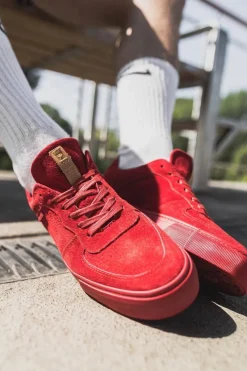 Trampki Męskie Big Star|Trampki Niskie>Big Star Shoes Trampki Męskie Big Star Zamszowe Czerwone EE174364