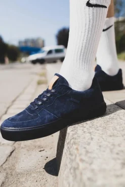 Best Trampki Męskie Big Star Zamszowe Granatowe EE174363 Męskie Trampki Męskie Big Star|Trampki Niskie