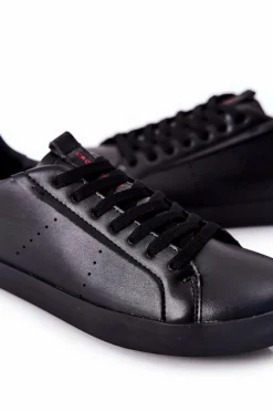 Sale Trampki Męskie Czarne II1R4013C Męskie Trampki Męskie Cross Jeans