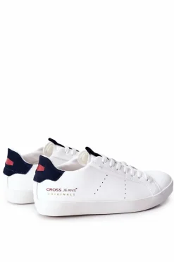 Trampki Męskie Cross Jeans>Cross Jeans Trampki Męskie Białe II1R4012C