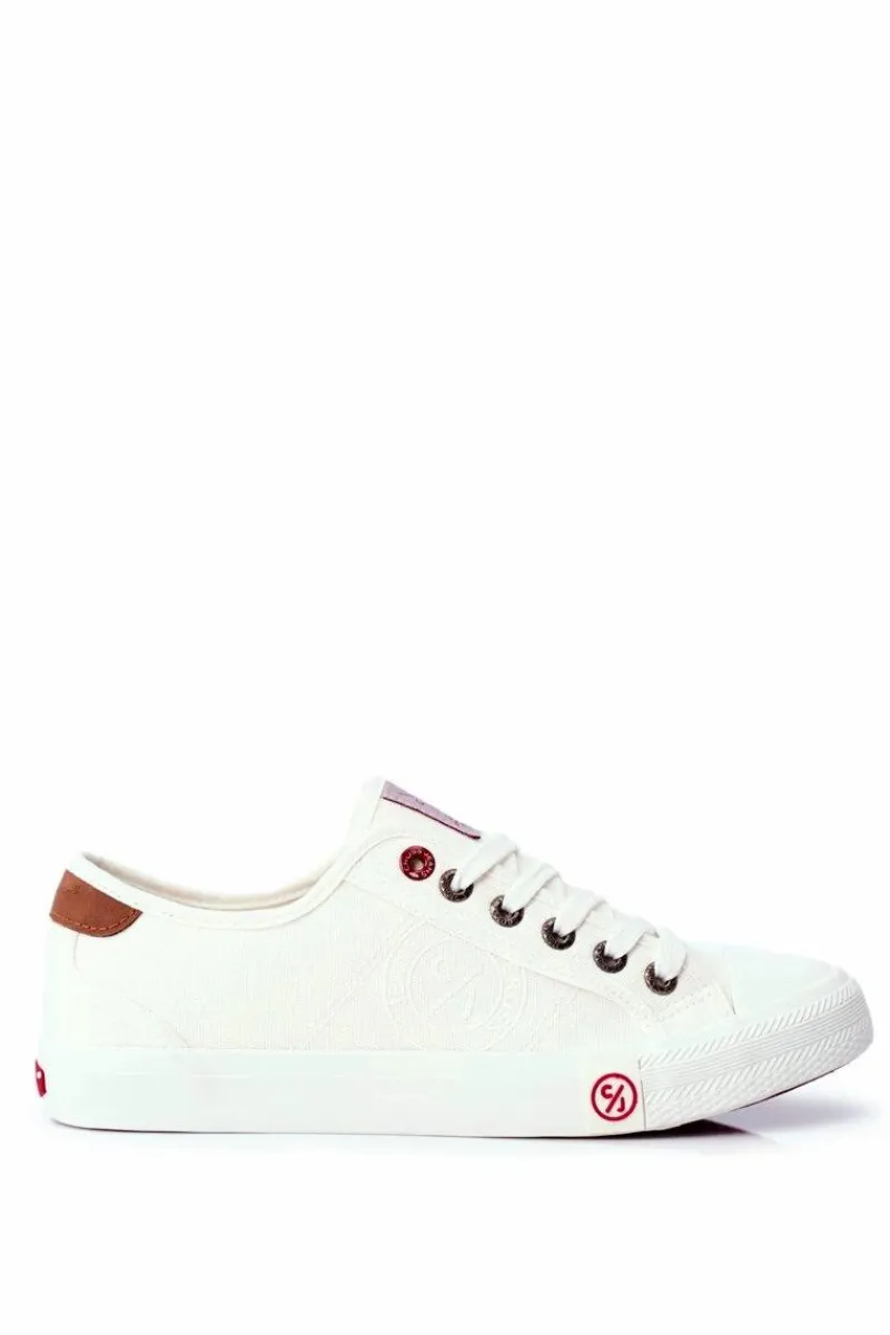 Clearance Cross Jeans Trampki Męskie Białe FF1R4055C