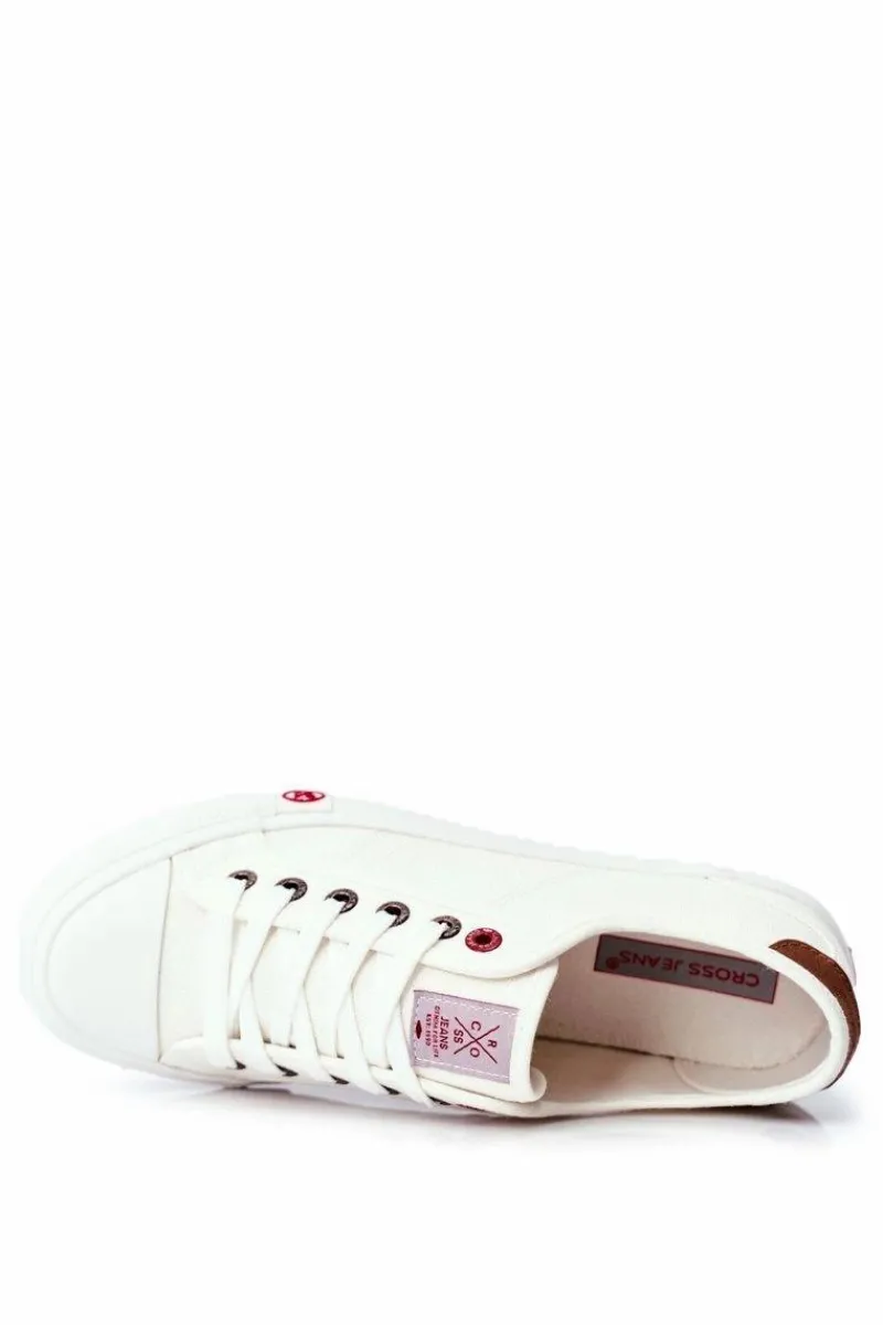 Clearance Cross Jeans Trampki Męskie Białe FF1R4055C