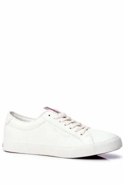 Trampki Męskie Cross Jeans>Cross Jeans Trampki Męskie Białe FF1R4035C