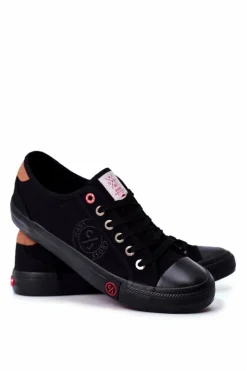 Trampki Męskie Cross Jeans>Cross Jeans Trampki Męskie Czarne FF1R4054C