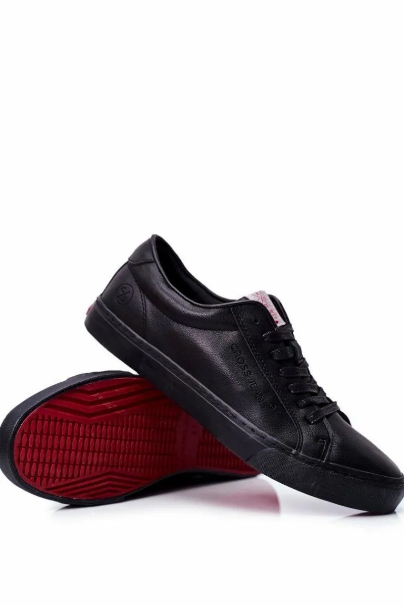 Discount Cross Jeans Trampki Męskie Czarne FF1R4034C