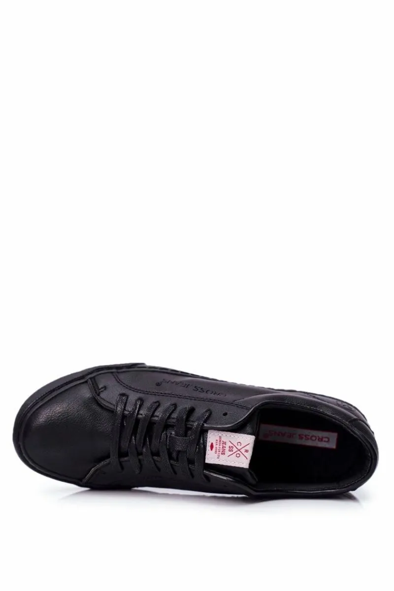 Discount Cross Jeans Trampki Męskie Czarne FF1R4034C