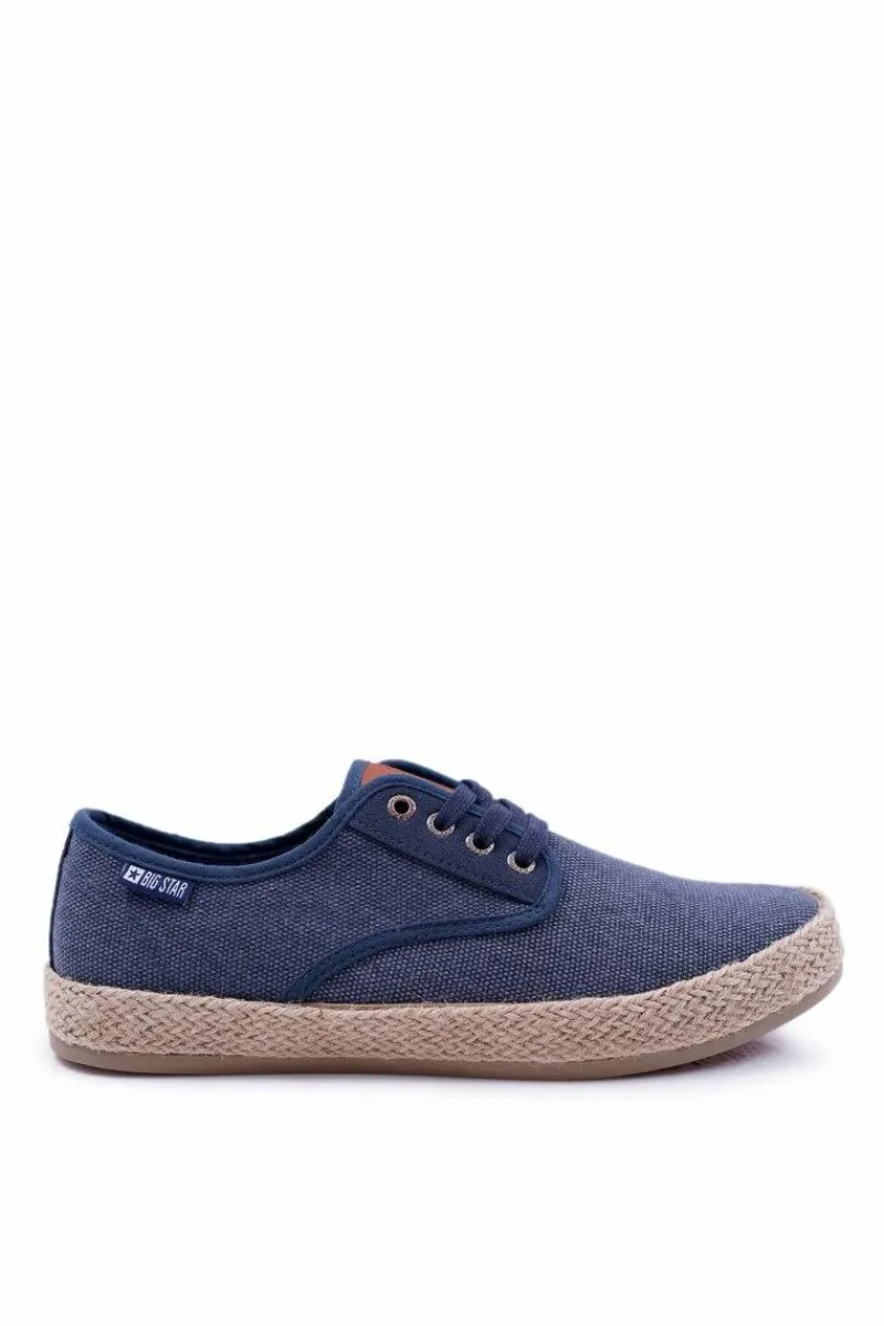 Clearance Trampki Męskie Espadryle Big Star Granatowe DD174174 Męskie Trampki Męskie Big Star|Trampki Niskie