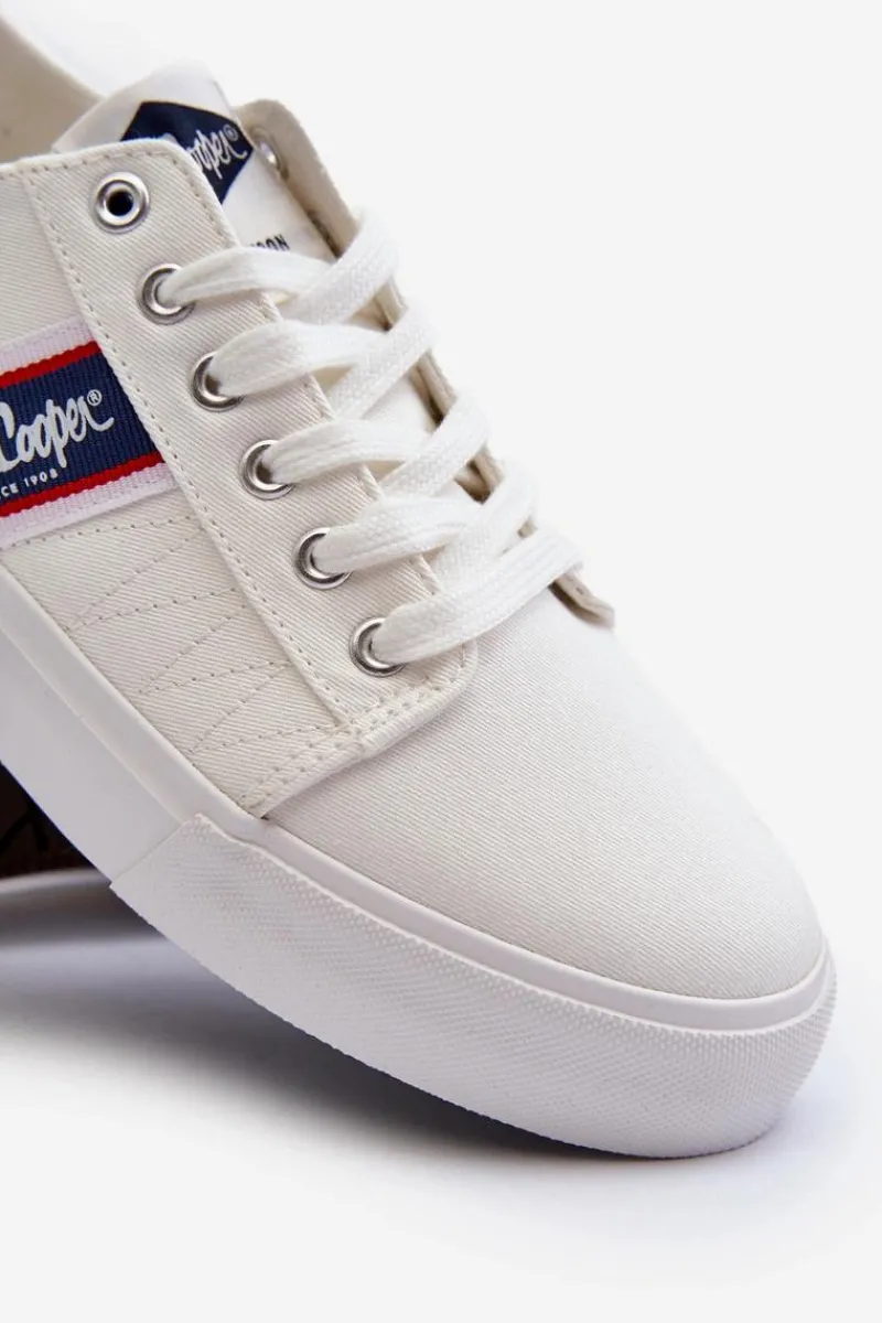 Sale Trampki Męskie LCW-24-02-2143 Białe Męskie Trampki Niskie|Trampki Męskie Niskie