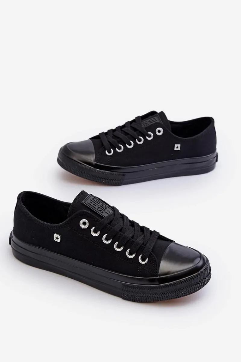 Trampki Męskie Big Star|Trampki Niskie>Big Star Shoes Trampki Męskie Niskie Big Star NN174110 Czarne Czarny