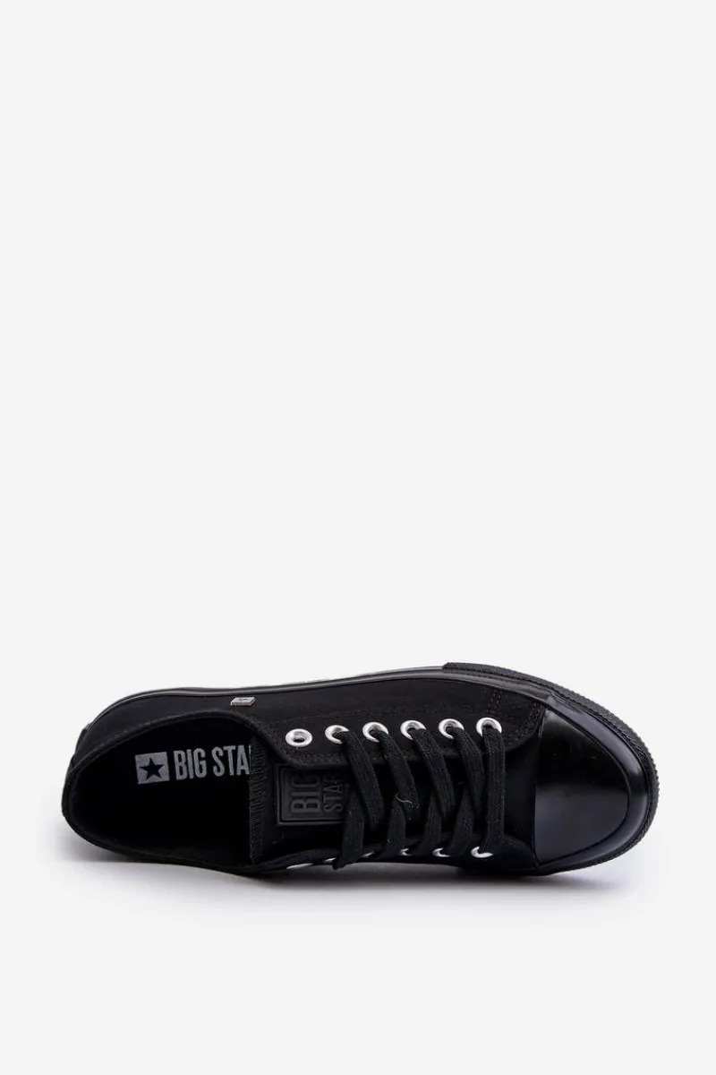 Trampki Męskie Big Star|Trampki Niskie>Big Star Shoes Trampki Męskie Niskie Big Star NN174110 Czarne Czarny