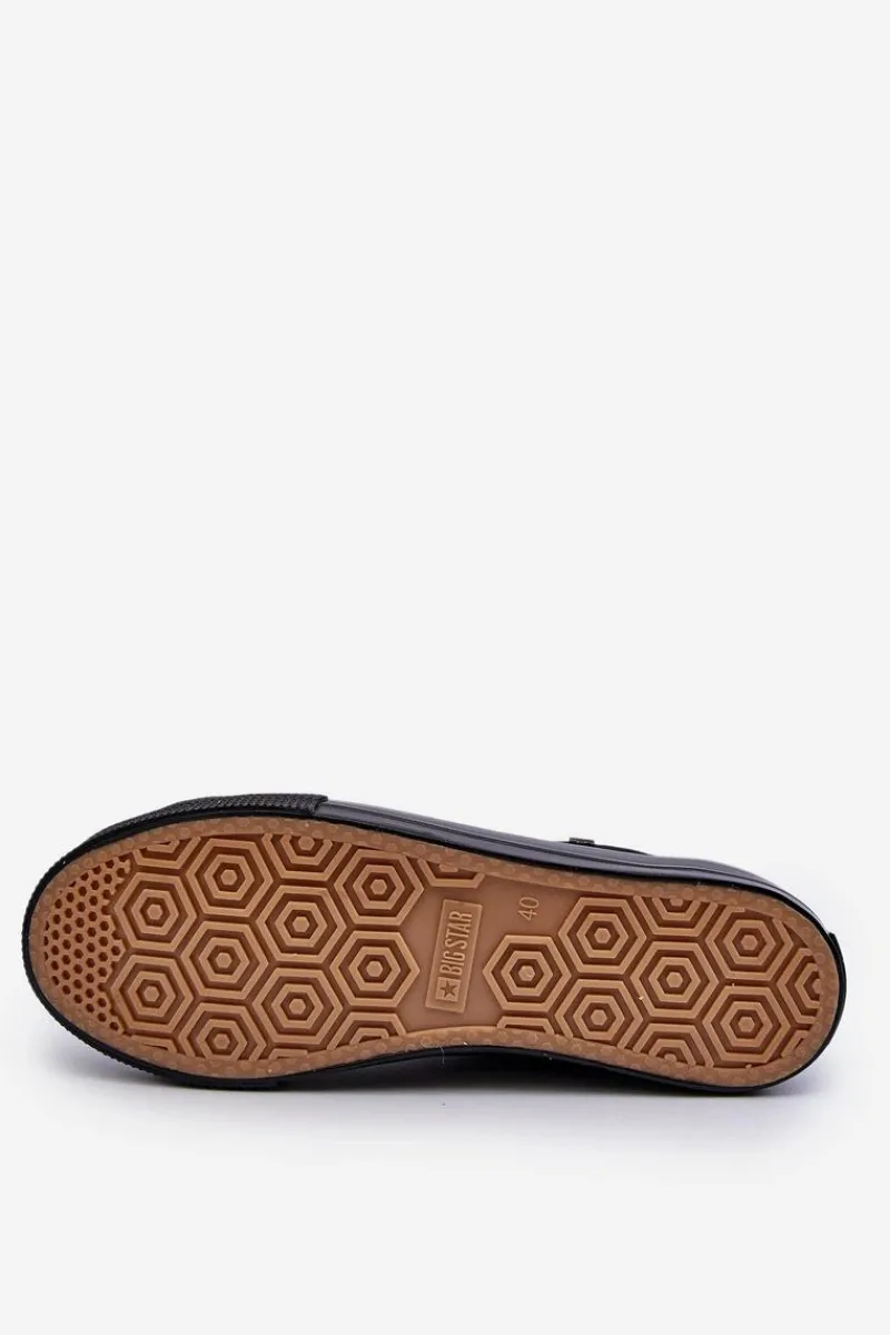 Trampki Męskie Big Star|Trampki Niskie>Big Star Shoes Trampki Męskie Niskie Big Star NN174110 Czarne Czarny