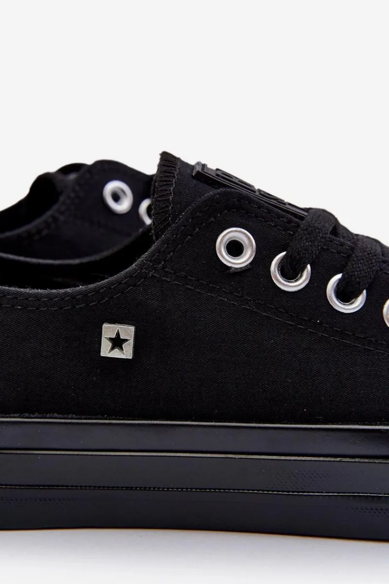 Trampki Męskie Big Star|Trampki Niskie>Big Star Shoes Trampki Męskie Niskie Big Star NN174110 Czarne Czarny