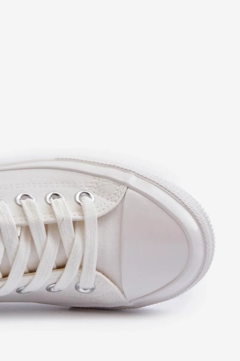 Sale Trampki Męskie Niskie Big Star NN174111 Białe Męskie Trampki Męskie Big Star|Trampki Niskie