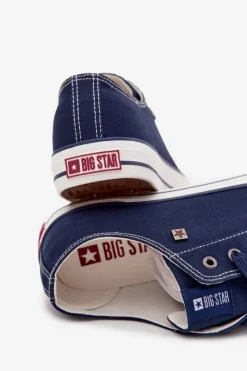 Trampki Męskie Big Star|Trampki Niskie></noscript>Big Star Shoes Trampki Męskie Niskie Materiałowe Big Star DD174503 Granatowe Niebieski