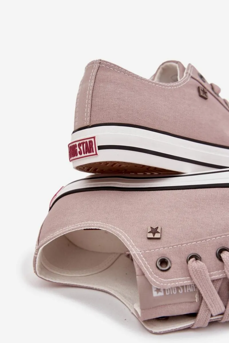 New Trampki Męskie Niskie Materiałowe Big Star DD174501 Szare Męskie Trampki Męskie Big Star|Trampki Niskie