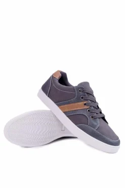 Trampki Męskie Szare Casual Kenny Męskie Trampki Niskie|Trampki Męskie Niskie