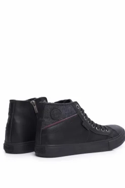 Clearance Big Star Shoes Trampki Męskie Wysokie Big Star Czarne EE174102