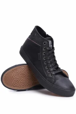 Clearance Big Star Shoes Trampki Męskie Wysokie Big Star Czarne EE174102