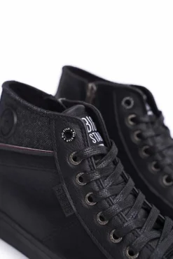 Clearance Big Star Shoes Trampki Męskie Wysokie Big Star Czarne EE174102