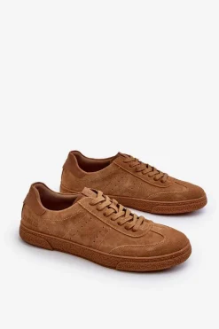 Clearance Trampki Męskie Zamszowe Big Star NN174186 Camel Męskie Trampki Męskie Big Star|Trampki Niskie