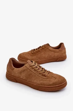 Clearance Trampki Męskie Zamszowe Big Star NN174186 Camel Męskie Trampki Męskie Big Star|Trampki Niskie