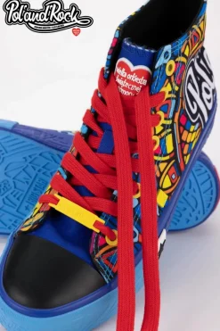 Hot Trampki Pol'and'Rock Festival X Big Star SS174500 e Damskie Trampki Męskie Big Star|Trampki Wysokie