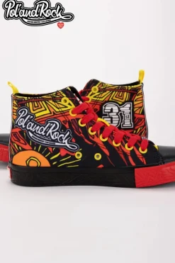 Online Big Star Shoes Trampki Pol'and'Rock Festival X Big Star SS174501 Czarno-Czerwone