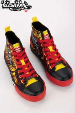 Online Big Star Shoes Trampki Pol'and'Rock Festival X Big Star SS174501 Czarno-Czerwone