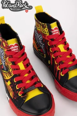 Online Big Star Shoes Trampki Pol'and'Rock Festival X Big Star SS174501 Czarno-Czerwone