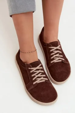 Trampki Damskie Niskie|Półbuty Skórzane><noscript><img width=