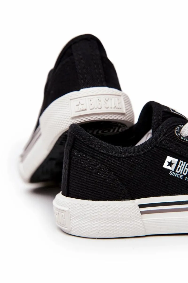 Chłopięce|Dziewczęce>Big Star Shoes Trampki Wsuwane Big Star JJ374169 Czarne
