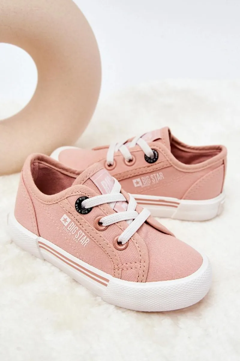 Online Big Star Shoes Trampki Wsuwane Big Star JJ374166 Jasnoróżowe