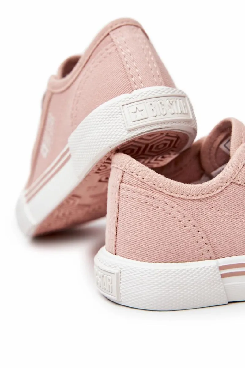 Online Big Star Shoes Trampki Wsuwane Big Star JJ374166 Jasnoróżowe