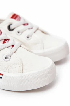 Best Trampki Wsuwane Big Star JJ374165 Białe Dzieci Chłopięce|Dziewczęce