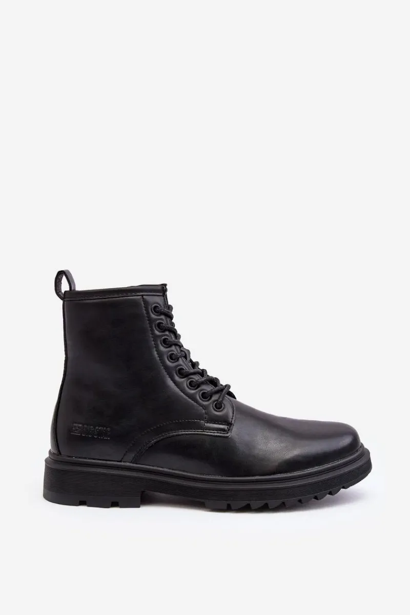 Best Big Star Shoes Trapery Botki Ocieplane Na Suwak Czarne Big Star MM174080